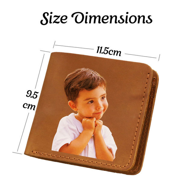 Picture of Custom Photo Wallet - Personalized Wallet Father's Day Gift - Christmas Gift, Birthday Gift