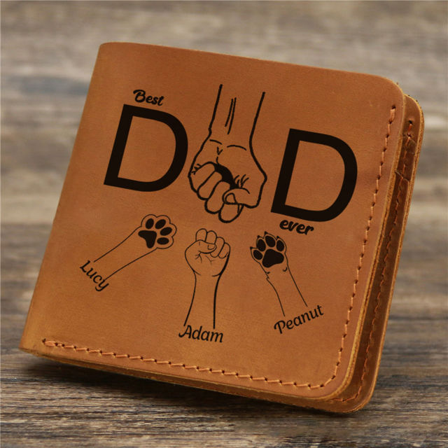 Picture of Custom Wallet for Men - Personalized Wallet for Loved One - Father's Day Birthday Gift