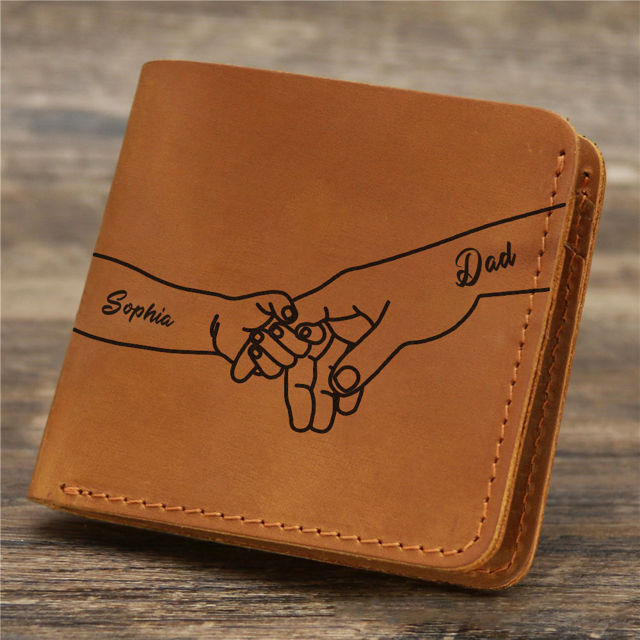 Picture of Custom Wallet for Men - Personalized Wallet for Loved One - Father's Day Birthday Gift