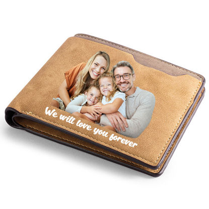 Picture of Custom Photo Wallet - Personalized Wallet for Loved One - Best Birthday Gift for Parents