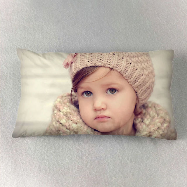 Picture of Personalized Rectangle Photo Pillowcase - Custom Pillow Case - Housewarming Gift