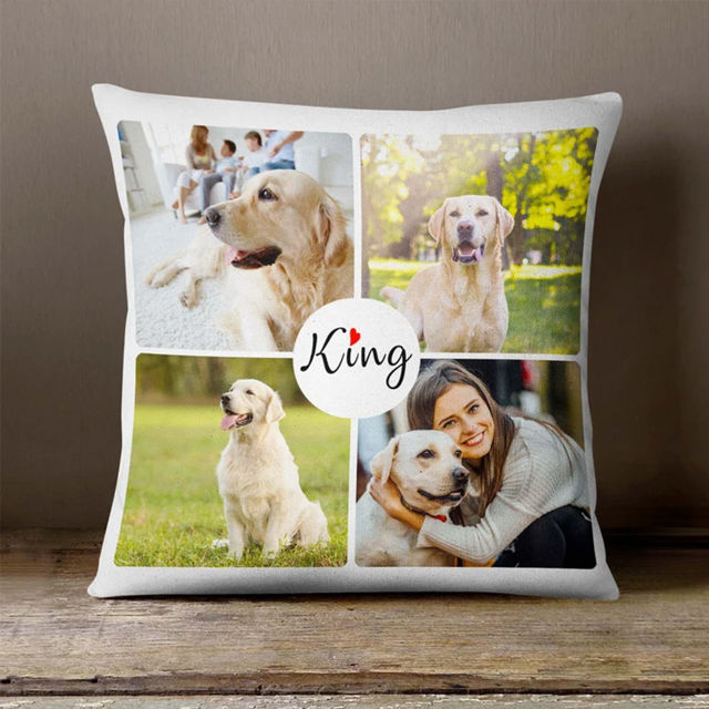 Picture of Personalized Photo Pillowcase  - Pillowcase With Multiple Photos -  Gift for Birthday or Valentine's Day