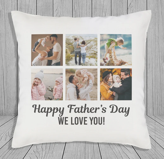 Picture of Personalized Photo Pillowcase  - Pillowcase With Multiple Photos -  Gift for Birthday or Valentine's Day