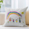 Picture of Personalized Kids Artwork Pillow Case  - Custom Pillow Case with Kids' drawing - Birthday Gift And Home Decor