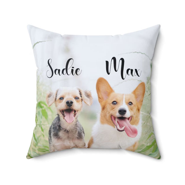 Picture of Personalized Pet Photo Pillow case  - Custom Pillow Case - Best Housewarming Gift For Pet Person