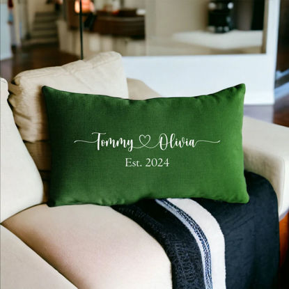 Picture of Personalized Couple Name Pillow case - Custom Pillow case with Loved One's Name - Gift For Valentine's Day