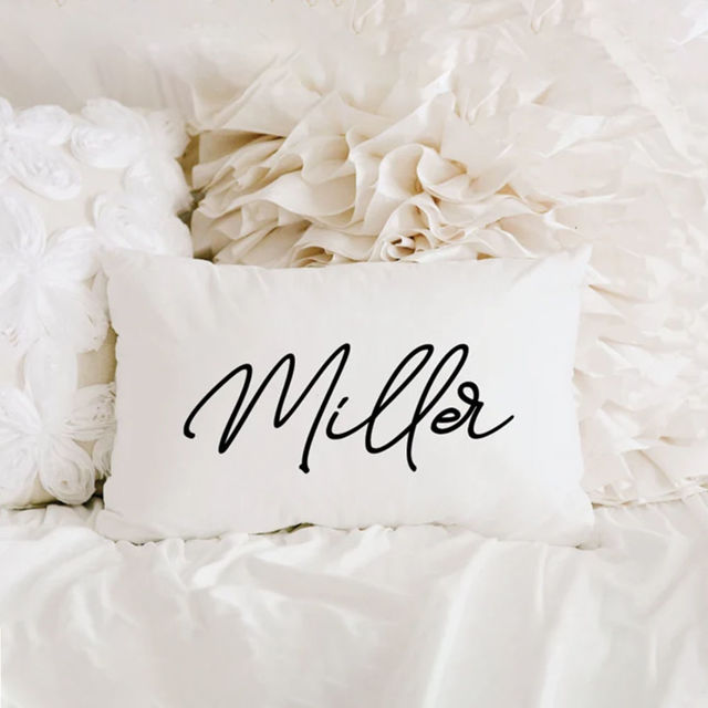 Picture of Personalized Name Pillow case - Custom With Your Name - Best Gift for Christmas, Anniversary, Birthday Or Valentines Day