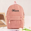 Picture of Personalized Canvas Backpack - Custom Embroidered Backpack - High School Backpack - Custom Embroidered Preppy Backpack