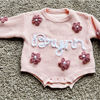 Picture of Personalized Baby and Toddler Personalized Embroidered Sweaters - Custom Name Embroidered Bodysuit Sweaters - Knitted Christmas Sweaters