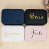 Picture of Custom Travel Jewelry Case - Personalized Travel Box with Name -  Best Bridesmaid Gift