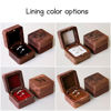 Picture of Custom Wooden Wedding Ring Box - Personalized Engagement Ring Box