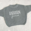 Picture of Personalized Embroidered Name Sweater for Child - Custom Embroidery Sweaters - Knitted Xmas Sweater