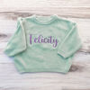 Picture of Personalized Embroidered Name Sweater for Child - Custom Embroidery Sweaters - Knitted Xmas Sweater