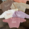 Picture of Personalized Embroidered Name Sweater for Child - Custom Embroidery Sweaters - Knitted Xmas Sweater