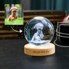 Picture of Custom 3D Laser Crystal Ball  - Laser Etched Photo in a Ball  Memory Gifts For Dad Mom Children Parents