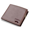 Picture of Custom Engraved Trifold Wallet - Personalized Name Wallet for Men - Christmas Gift