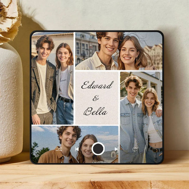 Picture of Valentine's Day Personalised Spotify Plaque Magnet - Custom Fridge Magnet with song