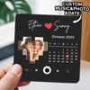 Picture of Valentine's day Custom Fridge Magnet with Photo - Personalised Spotify Plaque Magnet - Fridge Magnet with Calendar