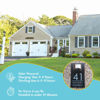 Picture of Custom Printing Black house sign with solar light - Acrylic Number Door Signs Plaque - LED Lit Number