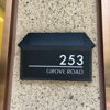 Picture of Custom Black House Sign with Solar Light - Laser Acrylic Number Door Signs - LED Lit Number