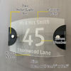 Picture of Custom Printing House Sign with Solar Light - Oval Acrylic Number Door Signs Plaque - LED Lit Number