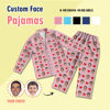 Picture of Personalized pajamas Customized photo pajamas Customized family pajamas complete set - full of loves