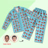 Picture of Personalized pajamas Customized photo pajamas Customized family pajamas complete set - full of loves