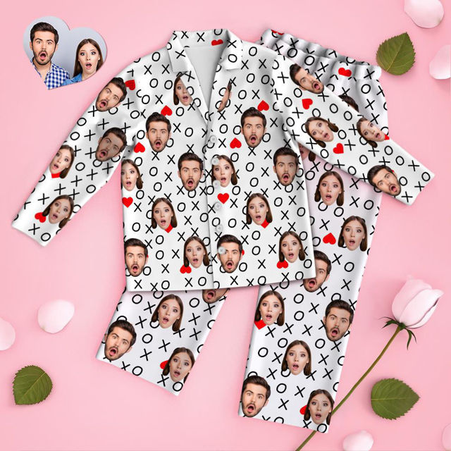 Picture of Personalized Pajamas Customized Avatar Pajamas Couple's Pajamas Home Creative