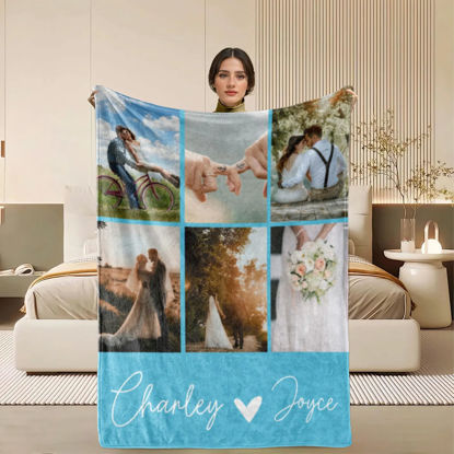 Picture of Personalized Warm Cozy Photo Blanket | Gift for Festival | Personalized Blanket