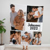 Picture of Custom Photo Blanket | Personalized Holiday Couple Photo Blanket | Warm Christmas Gift