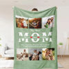 Picture of Custom Photo Blanket | Mom Blanket | Collage Blanket for Mother's Day - Gift for Mum