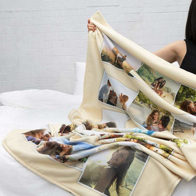 Picture of Custom Photo Blanket | Mom Blanket | Collage Blanket for Mother's Day - Gift for Mum