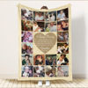 Picture of Custom Memorial Photo Blanket with Text - Personalized Photo Blanket - Memorial Gift