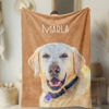 Picture of Custom Photo Blanket | Custom Print Pet Blanket |Pets Art Portrait Pet Gifts | Gift for Pet Person