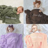 Picture of Personalized Embroidered Baby Throw Blanket - Custom Car Throw Blanket - Personalized Knit Cotton Nap Blanket Throw Blanket