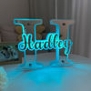 Picture of Personalized Alphabet Mirror with Name - Customized Illuminated Name Mirror - Wall Art Light Up Mirror - Birthday, Anniversary and Christmas Gift for Family and Friends