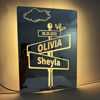 Picture of Custom Road Signs Mirror Light - Custom Mirror Sign with Couple Names and Date - Best Gifts for Boyfriend and Girlfriend