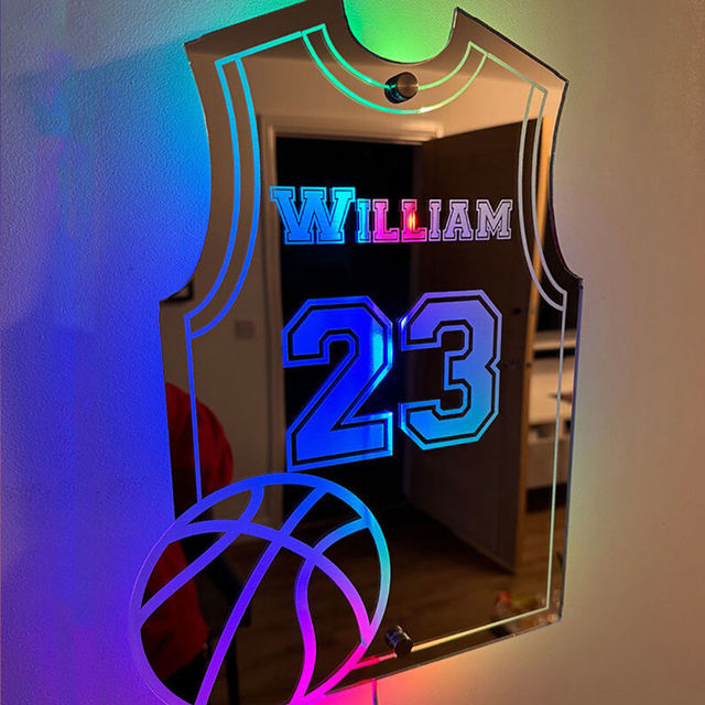 Picture of Mirror Sign - Cool Bedroom Decoration and Party Decoration for Sports Lover