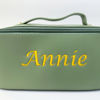 Picture of Custom Embroidered Cosmetic Bag with Name | Personalized Waterproof Travel Makeup Bag