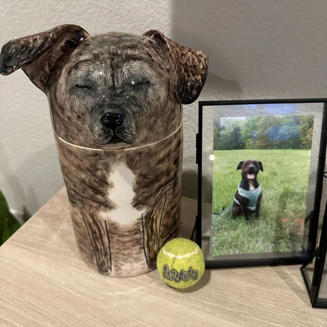 Picture of Custom Handmade Dog Ceramic Urns | Personalised Pet Urn | Pet Ornaments