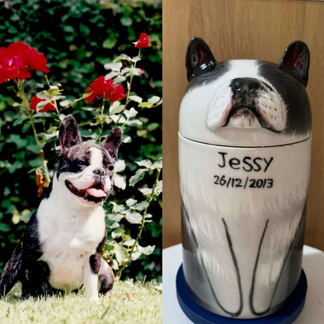 Picture of Custom Handmade Dog Ceramic Urns | Personalised Pet Urn | Pet Ornaments