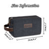 Picture of Men's Custom Canvas Toiletry Bag | Personalized Groomsmen Gifts | Travel Bag For Him