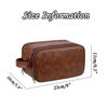 Picture of Custom Lasered Leather Toiletry Bag | Personalized Groomsmen Gifts | Travel Bag For Him