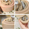 Picture of Personalized Ring Boxes - Personalized Wedding Ring Boxes - Custom Wooden Round Ring Boxes