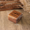 Picture of Personalized Ring Boxes - Personalized Wooden Ring Boxes - Custom Engraved Ring Boxes, Square