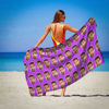 Picture of Personalized Photo Face Beach Towel Face Towel, Best Friend Gift