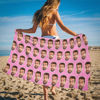 Picture of Personalized Photo Face Beach Towel Face Towel, Best Friend Gift