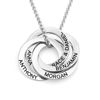 Picture of Personalized Multiple Circles Necklace with Name | Custom Necklace for Loved one | Valentine's Day Gift