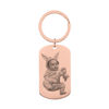 Picture of Custom Engraved Photo Keychain | Personalized Military Tag Keychain | Birthday Gifts