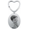 Picture of Custom Engraved Photo Keychain | Personalized Stainless Steel Keychain with Oval |  Gift for Your Loved One